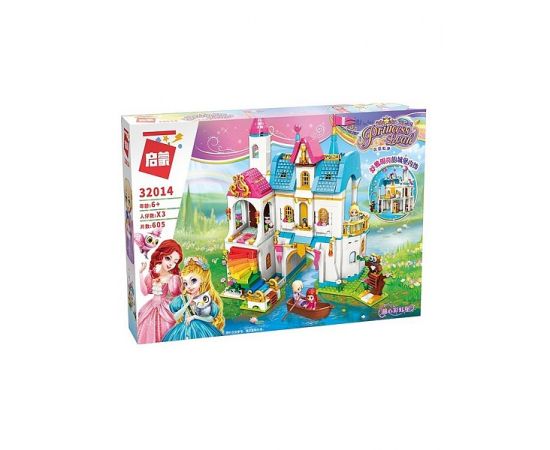 Конструктор 32014 605дет Princess leah Lake Rainbow Castle 32014