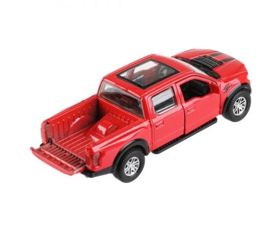 Машина металл FORD F150 RAPTOR 12 см, двери, багаж, инерц, красный 326431 326431