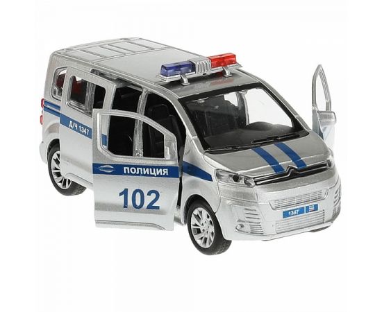 Машина металл свет-звук CITROEN SPACE TOURER ПОЛИЦИЯ 12 см, двер, инер 338539 338539