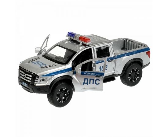 Машина металл свет-звук NISSAN TITAN ПОЛИЦИЯ 12,5 см, двери, баг, инер 338540 338540