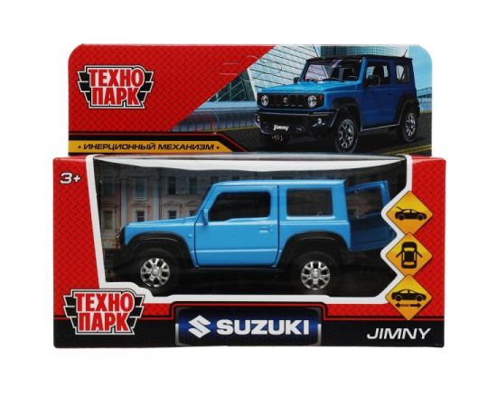 Машина металл SUZUKI JIMNY 11,5 см, двери, багаж, инерц, синий 342358 342358