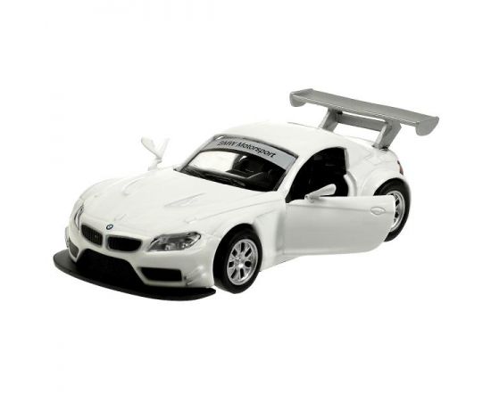 Машина металл BMW z-4 gt3, 11,3 см, двери, инерция, белый 350621 350621