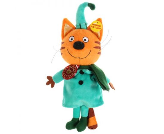 Мягкая игрушка "Компот. Три Кота" в зимней одежде 16см, муз. чип, в пак. 355988 355988