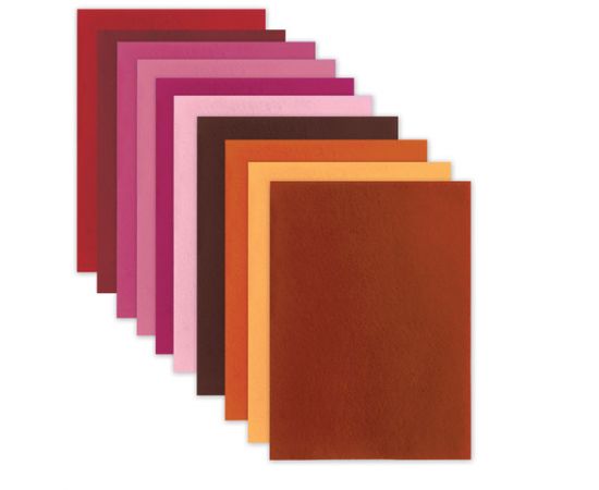 Цветной фетр МЯГКИЙ А4, 1мм, 10л, 10цв,  плотность 160 г/м, Солнечный, ОСТРОВ СОКРОВИЩ, 660653 660653