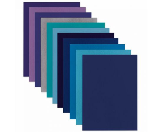 Цветной фетр для творчества А4 ОСТРОВ СОКРОВИЩ 10л., 10цв., толщ. 1мм, Морской, 660655 660655