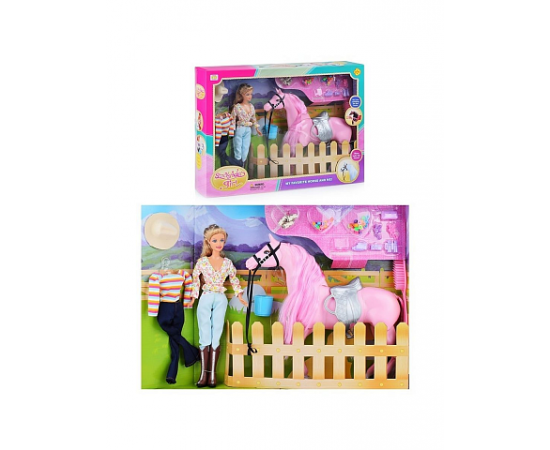 Кукла Defa Lucy с одеждой и лошадкой, в коробке 8038 8038