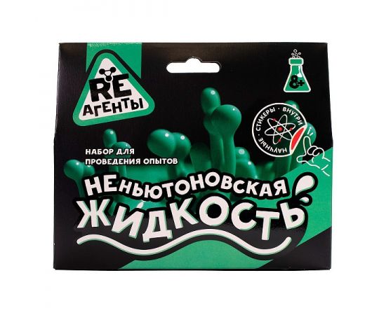 Научно-познавательный набор "Неньютоновская жидкость", зеленый, модели «Re-Агенты» EX015T EX015T