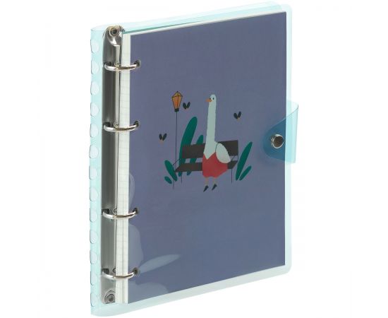 Тетрадь на кольцах 120л., А5, клетка MESHU "Quack-Quack", с пластиковой обложкой MS_50662