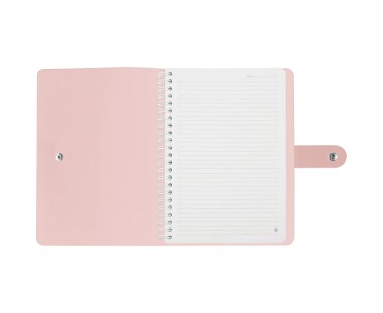 Записная книжка А5 96л. ЛАЙТ, кожзам, скрытый гребень, Greenwich Line "Pastel. Pink", блок в линию NA5_51412