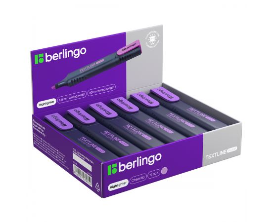 Текстовыделитель Berlingo "Textline HL500" фиолетовый, 1-5мм T7014