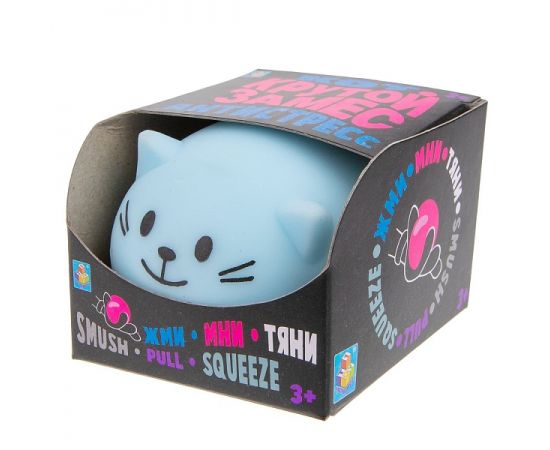 Крутой замес, 1toy Крутой замес, кот, 7см, 4 цвета Т20327 Т20327