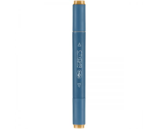 Маркер двусторонний для скетчинга Гамма "Студия", коричневый золотистый, корпус трехгранный, пулевид./клиновид. наконечники 1204M0126