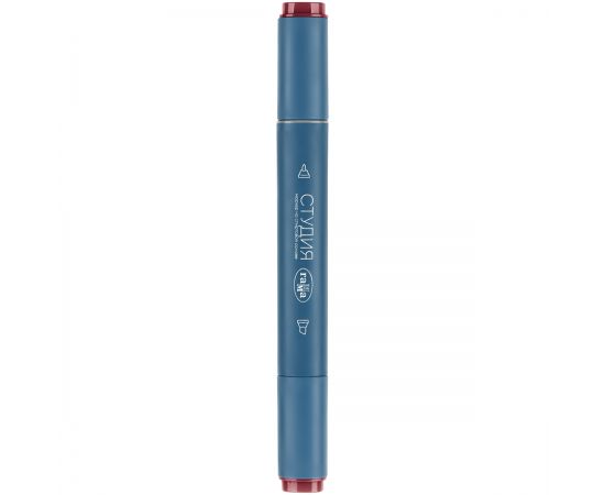 Маркер двусторонний для скетчинга Гамма "Студия", бордовый, корпус трехгранный, пулевид./клиновид. наконечники 1204M0188