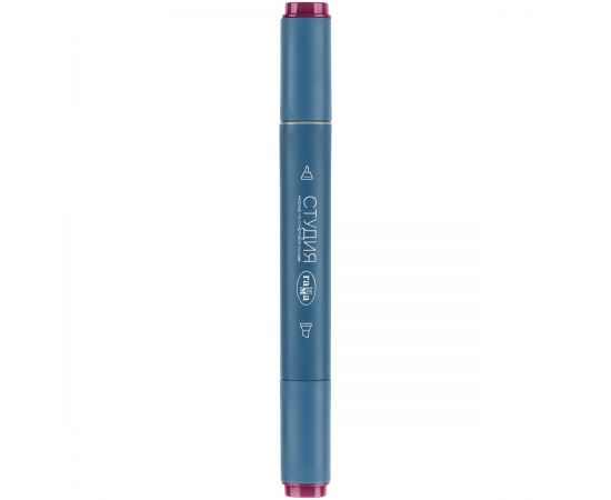 Маркер двусторонний для скетчинга Гамма "Студия", красно-фиолетовый, корпус трехгранный, пулевид./клиновид. наконечники 1204M0216