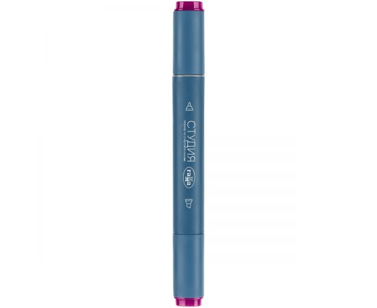 Маркер двусторонний для скетчинга Гамма "Студия", маджента, корпус трехгранный, пулевид./клиновид. наконечники 1204M0234