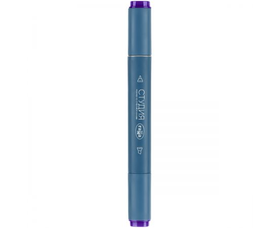 Маркер двусторонний для скетчинга Гамма "Студия", фиолетовый, корпус трехгранный, пулевид./клиновид. наконечники 1204M0268