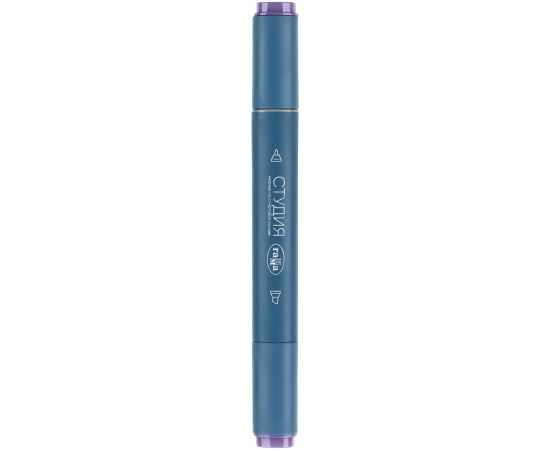 Маркер двусторонний для скетчинга Гамма "Студия", лавандовый, корпус трехгранный, пулевид./клиновид. наконечники 1204M0271