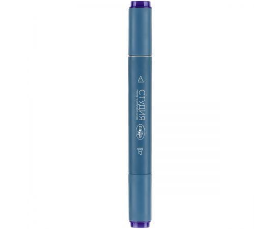 Маркер двусторонний для скетчинга Гамма "Студия", ультрамарин фиолетовый, корпус трехгранный, пулевид./клиновид. наконечники 1204M0273