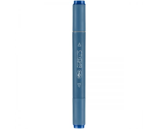 Маркер двусторонний для скетчинга Гамма "Студия", синий, корпус трехгранный, пулевид./клиновид. наконечники 1204M0286