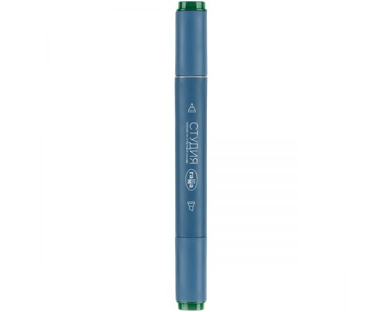 Маркер двусторонний для скетчинга Гамма "Студия", темно-зеленый, корпус трехгранный, пулевид./клиновид. наконечники 1204M0335