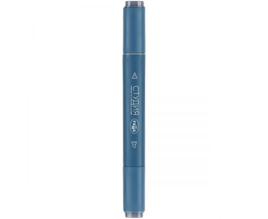 Маркер двусторонний для скетчинга Гамма "Студия", серый, корпус трехгранный, пулевид./клиновид. наконечники 1204M0430