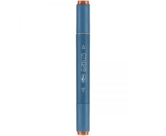 Маркер двусторонний для скетчинга Гамма "Студия", коричневый светлый, корпус трехгранный, пулевид./клиновид. наконечники 1204M0479