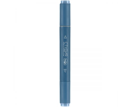 Маркер двусторонний для скетчинга Гамма "Студия", голубой светлый, корпус трехгранный, пулевид./клиновид. наконечники 1204M0659