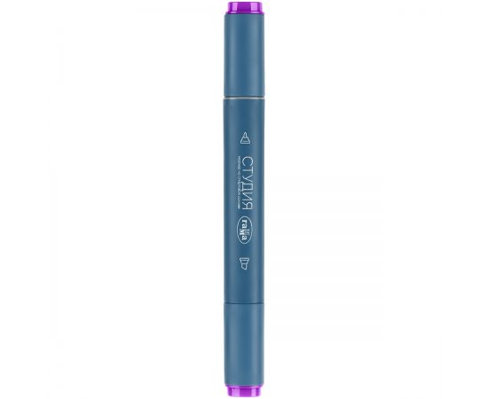 Маркер двусторонний для скетчинга Гамма "Студия", лиловый, корпус трехгранный, пулевид./клиновид. наконечники 1204M2582