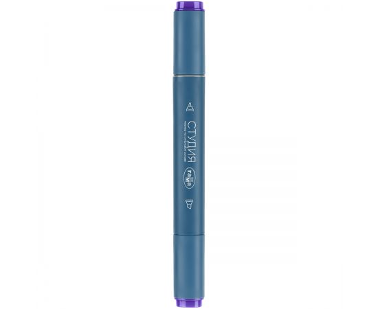 Маркер двусторонний для скетчинга Гамма "Студия", гиацинт, корпус трехгранный, пулевид./клиновид. наконечники 1204M2665