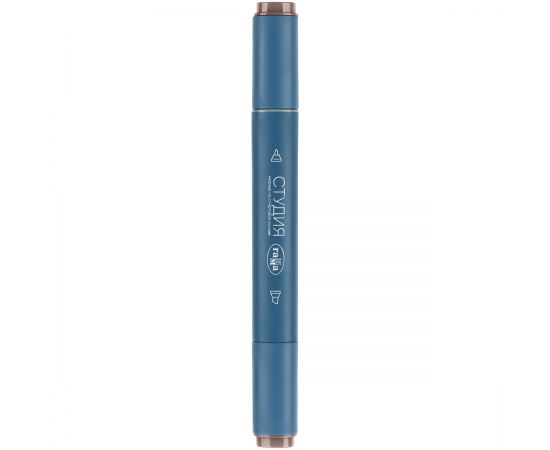 Маркер двусторонний для скетчинга Гамма "Студия", серый китовый, корпус трехгранный, пулевид./клиновид. наконечники 1204M7528