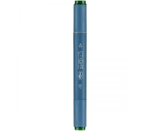 Маркер двусторонний для скетчинга Гамма "Студия", зеленая акация, корпус трехгранный, пулевид./клиновид. наконечники 1204M7743