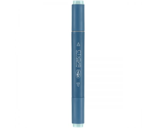 Маркер двусторонний для скетчинга Гамма "Студия", голубой палевый, корпус трехгранный, пулевид./клиновид. наконечники 1204M9482