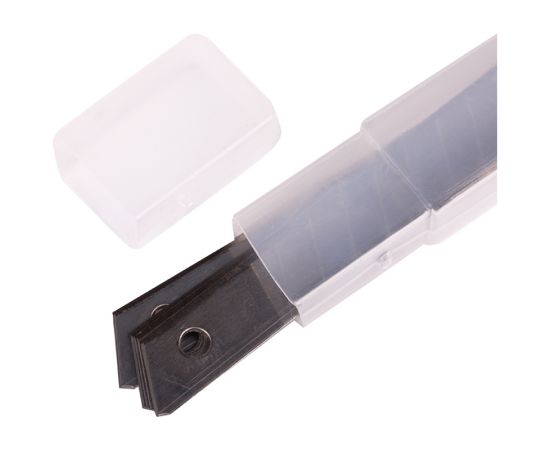 Лезвия для канцелярских ножей OfficeSpace, 9мм, 10шт., в пластиковом пенале BLCUT9_1367/ 178795