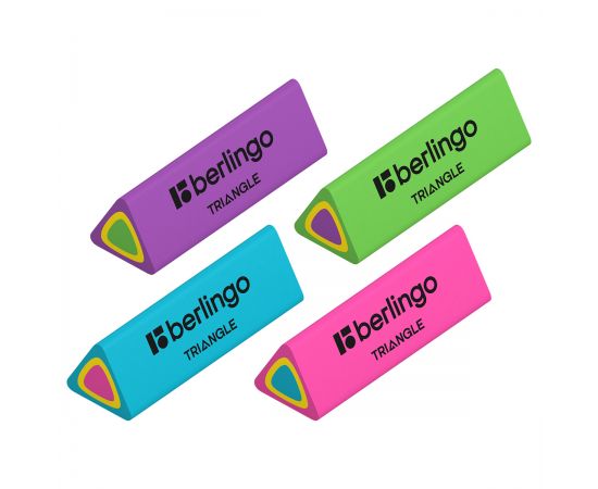 Ластик Berlingo "Triangle", треугольный, термопластичная резина, 44*15*15мм BLc_00110