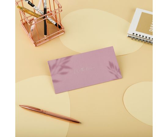 Конверт для денег MESHU "Purple Orchid", 85*164мм, soft-touch, фольга MS_55122