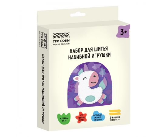 Набор для шитья игрушки ТРИ СОВЫ "Единорог" ИФ_52416
