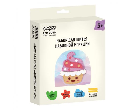 Набор для шитья игрушки ТРИ СОВЫ "Пироженка" ИФ_52420