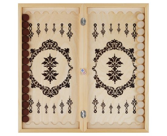 Игра настольная ТРИ СОВЫ "Нарды", с деревянной доской 40*40см НИ_343620