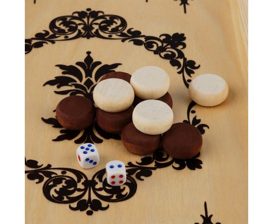 Игра настольная ТРИ СОВЫ "Нарды", с деревянной доской 40*40см НИ_343620