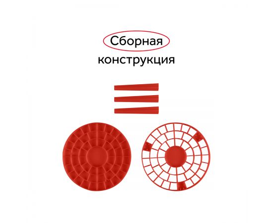 Подставка для кистей Гамма, пластик, ассорти 10122048