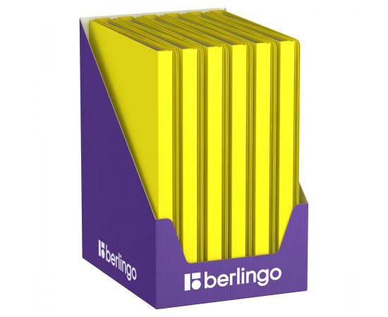 Папка с 20 вкладышами Berlingo "Soft Touch" А4, 17мм, 700мкм, желтая, с внутр. карманом DB4_20984