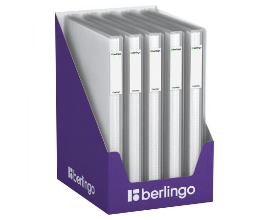 Папка с 40 вкладышами Berlingo "No Secret", 25мм, 700мкм, полупрозрачная, с внутр. карманом DB4_40991
