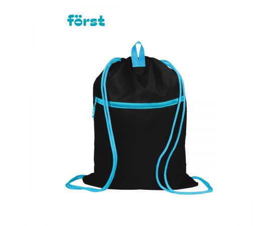 Мешок для обуви 1 отделение Först "Way to win", 400*480мм, расширяющееся дно, светоотражающая лента, карман на молнии FT-MS-010302