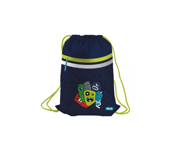 Мешок для обуви 1 отделение Först "Monsters", 350*460мм, вентиляционная сеточка, светоотражающая лента, карман на молнии FT-MS-020310