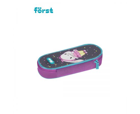 Пенал корпусный 1 отделение, 220*90*45 Först "Grey bunny", полиэстер FT-PF-010301