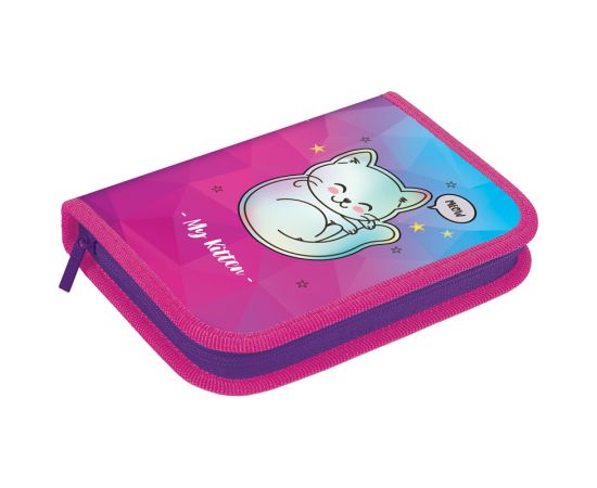 Пенал 1 отделение, 200*140*40 Berlingo "Kitty", полиэстер PK10002