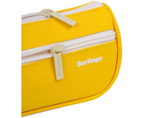 Пенал-косметичка 1 отделение, 1 карман, 215*80*60 Berlingo "Polo yellow", полиэстер PM09110