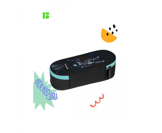 Пенал корпусный 1 отделение, 195*85*50 Berlingo "Robotics gaming", полиэстер PM09241