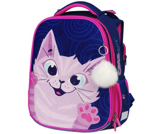 Ранец Berlingo Expert "Scary cat" 37*28*16см, 2 отделения, 2 кармана, анатомическая спинка RU07103