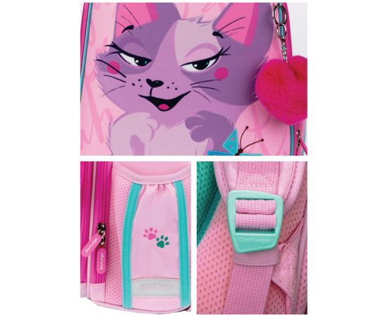 Ранец Berlingo Expert "Princess cat" 37*28*16см, 2 отделения, 2 кармана, анатомическая спинка RU07105